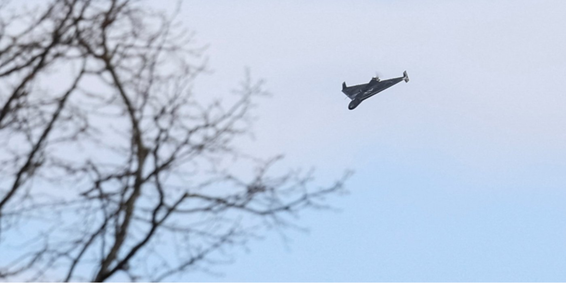 Shahed drone targeting Lviv downtown, March 25, 2026 (Photo: REUTERS/Stringer)