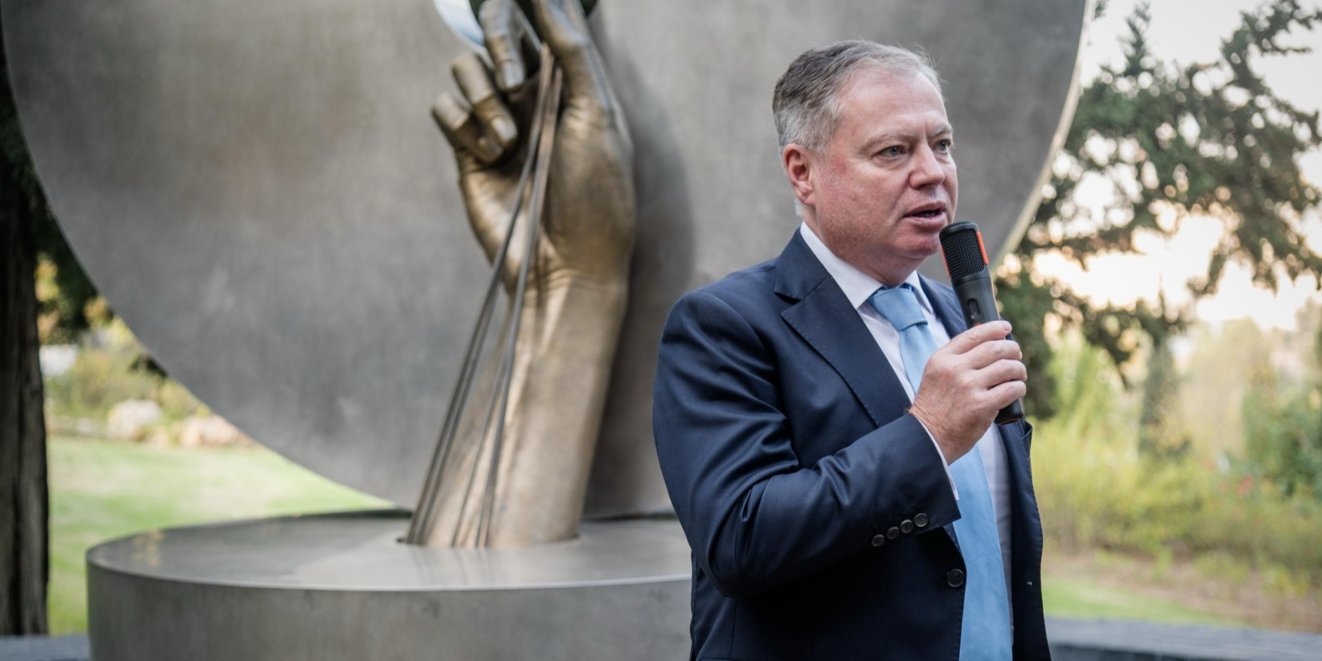 Євгеній Корнійчук — про крадене Росією українське зерно в порту Ізраїля та екстрадицію Міндіча (Фото: Embassy of Ukraine in the State of Israel﻿ / Facebook)