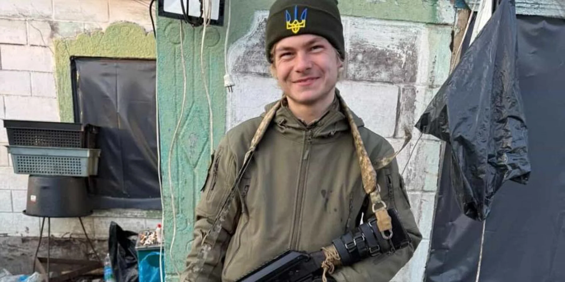 A New Zealand volunteer serving as a drone operator in Ukraine’s 23rd Mechanized Brigade poses at a frontline position (Photo: Courtesy of Kiwi’s archive)