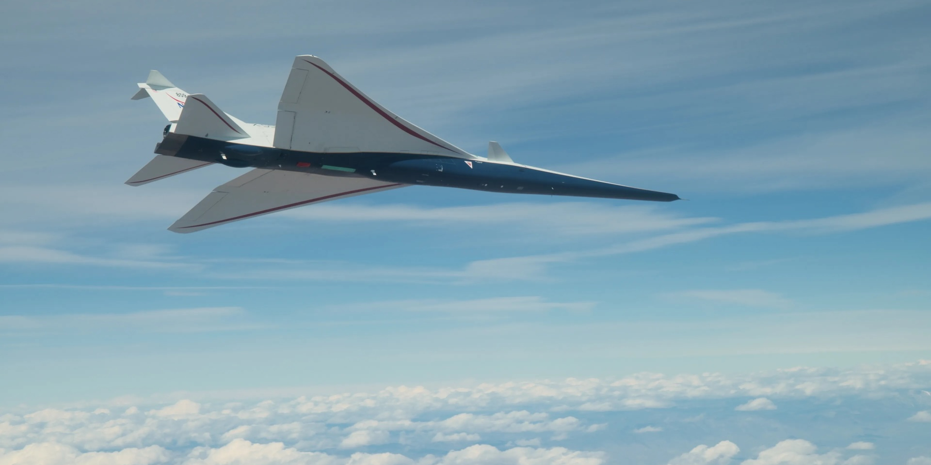 Испытания NASA X-59. Самолет достиг скорости 0,98 Маха над пустыней Мохаве