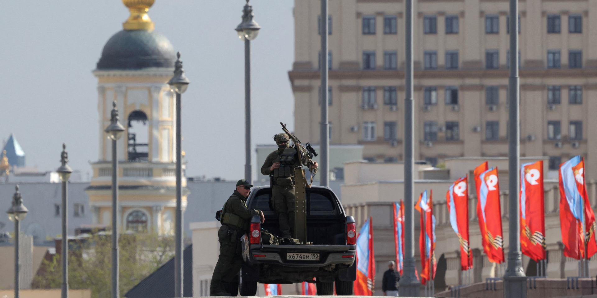 Russian soldiers in central Moscow, May 4, 2026 (Photo: REUTERS)