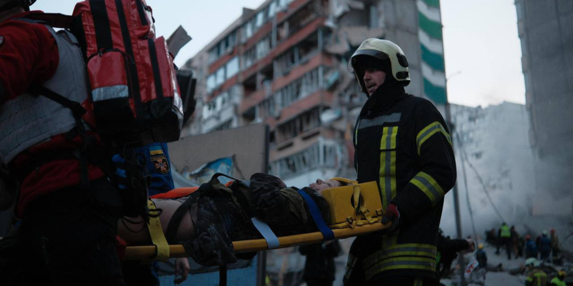 27 people rescued from collapsed apartment building in Kyiv following Russian mass attack