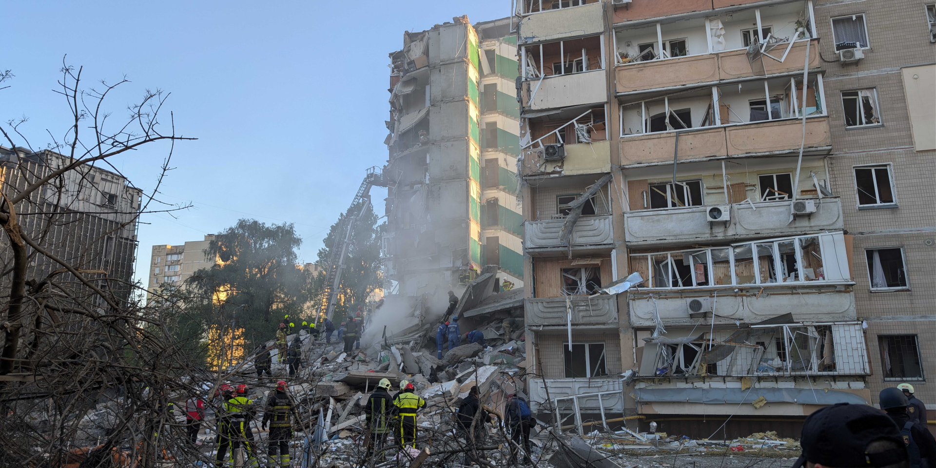 18-year-old helps dig woman from Kyiv rubble after Russia's deadly strike