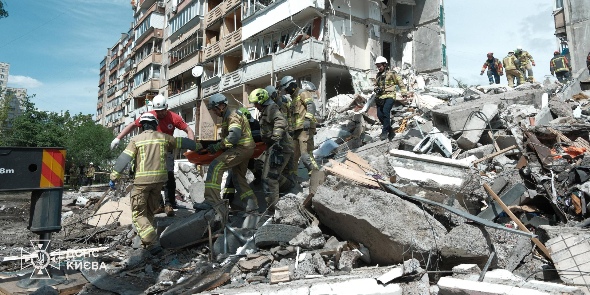 Kyiv death toll rises to 8 after strike; 44 injured, search ongoing