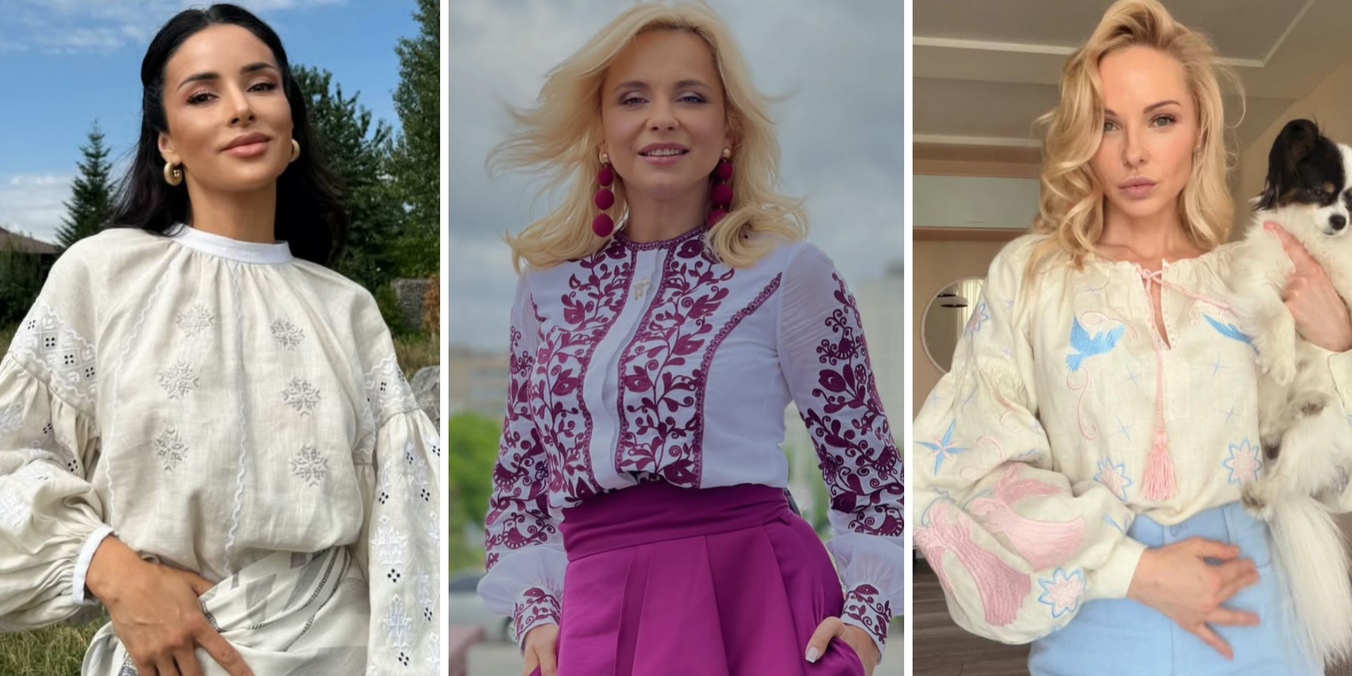 Злата Огневіч, Лілія Ребрик і Даша Трегубова у вишиванках (Фото: sviatoslav.vakarchuk/Instagram)
