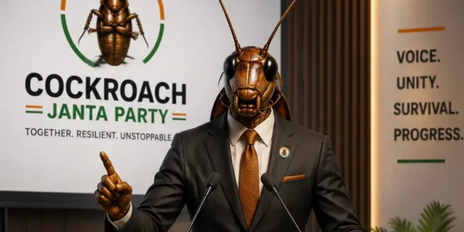 В Індії з’явилася «партія тарганів» (Фото: Cockroach Janta Party)
