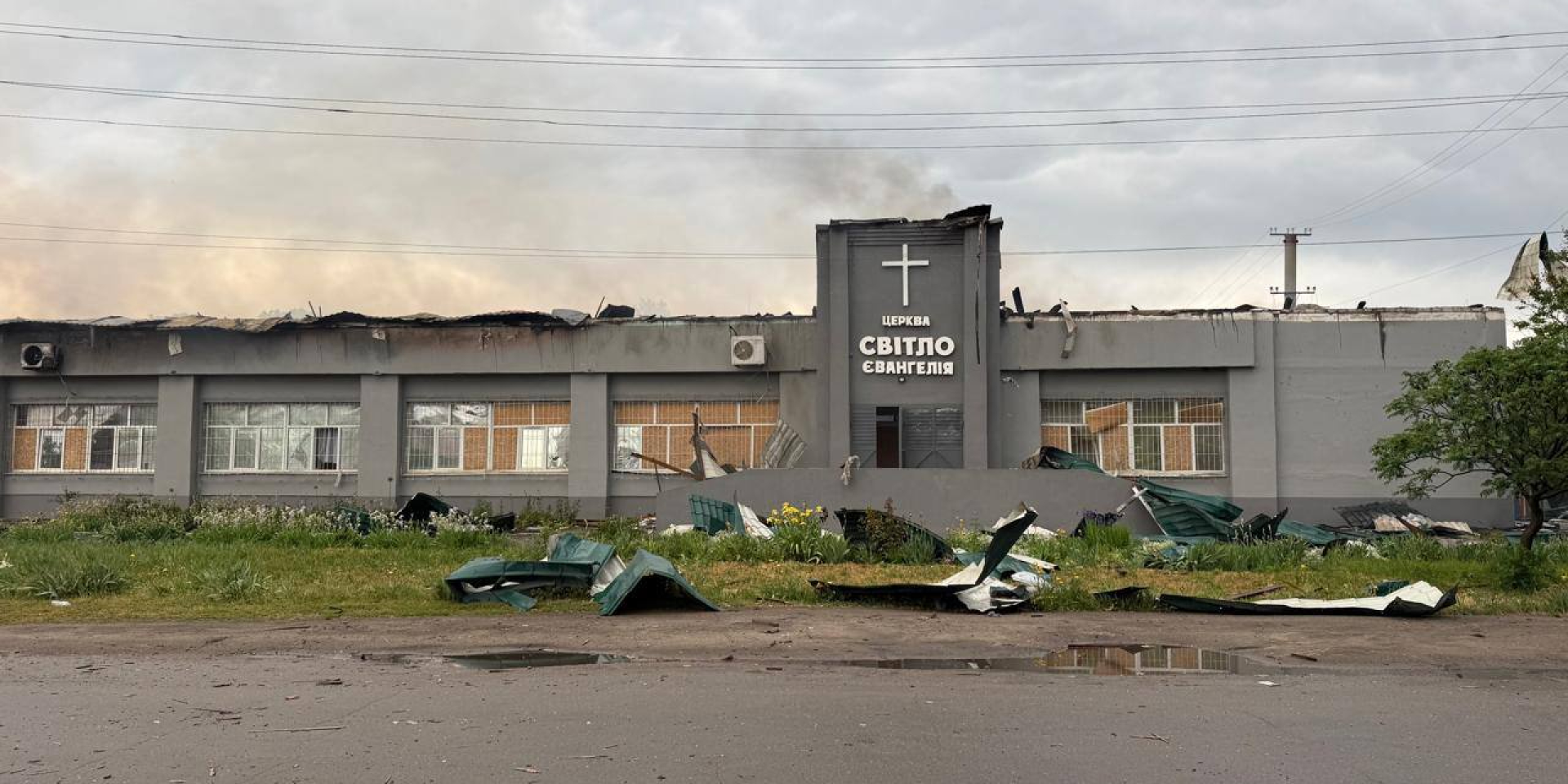 Russian double-tap strike damages Balakliya church