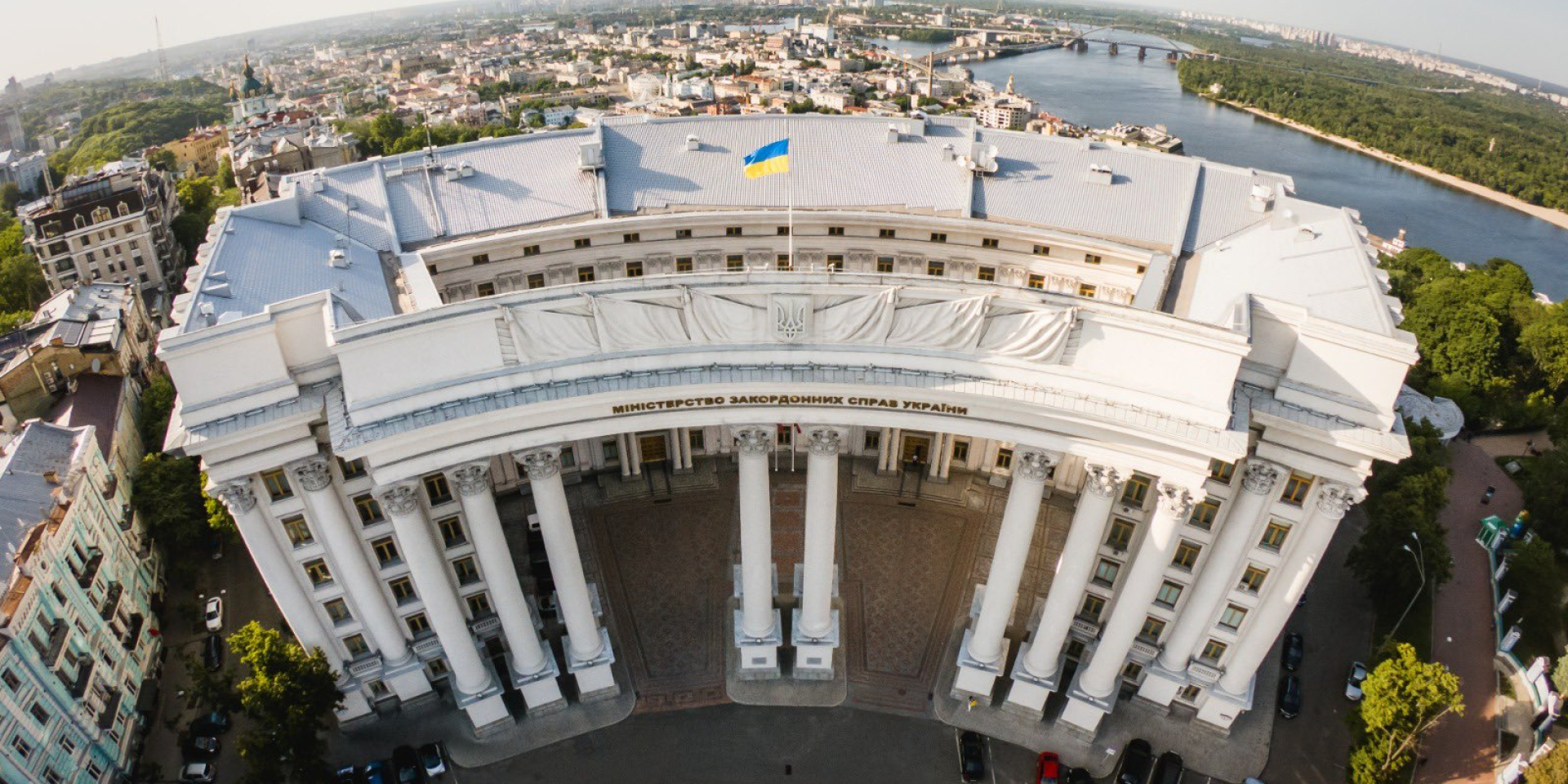 Foreign Ministry building damaged for first time since World War II