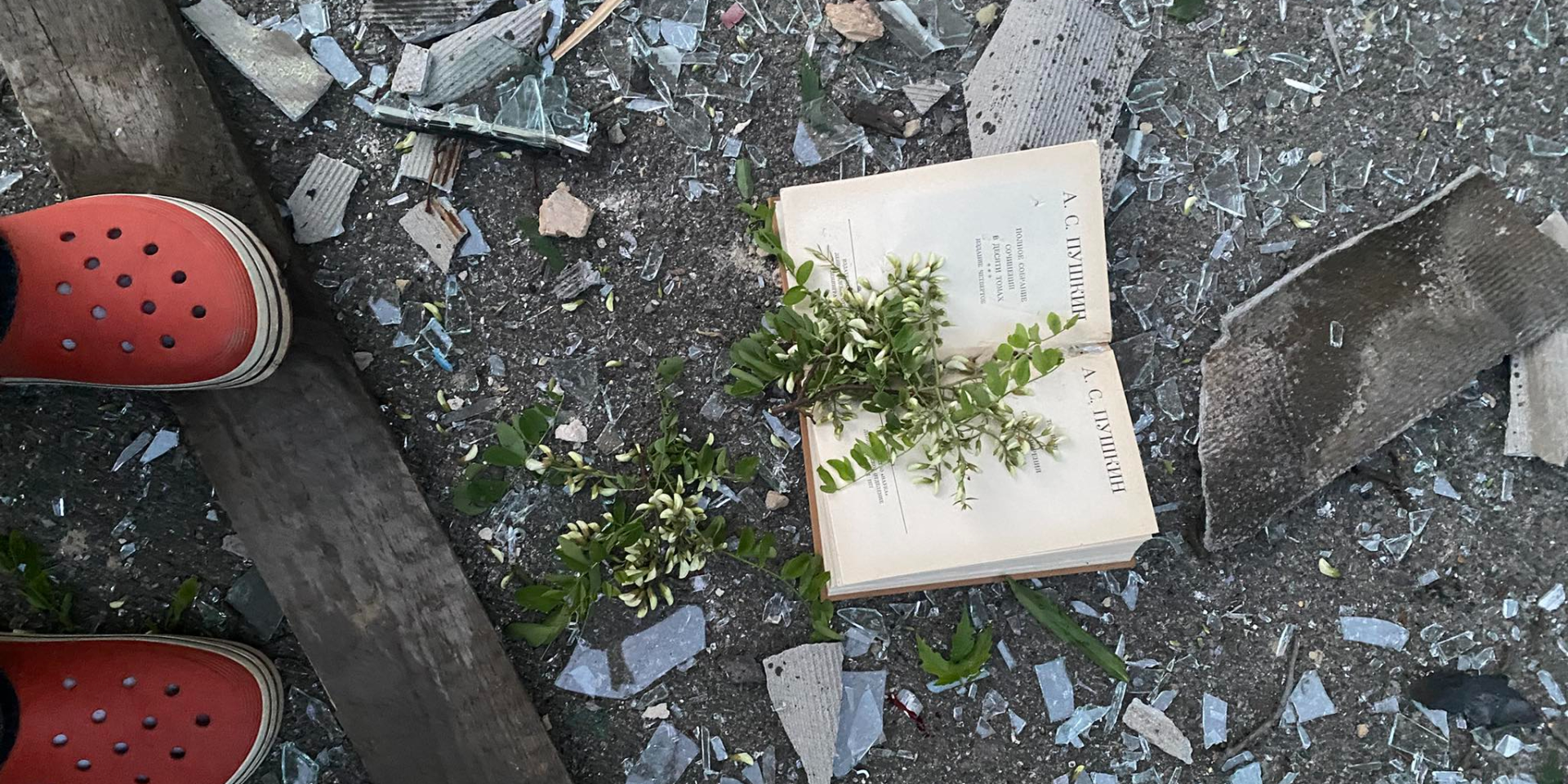 Олена Захарченко показала наслідки влучання у її будинок (Фото: Олена Захарченко/Facebook)