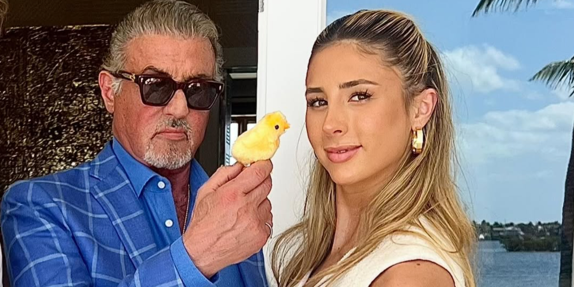 Сильвестр Сталлоне з молодшою донькою Скарлет (Фото: Instagram officialslystallone)