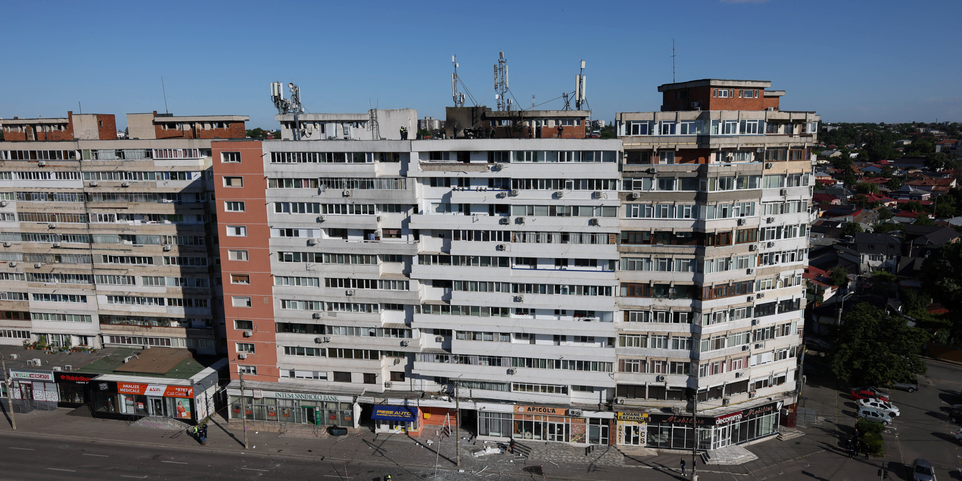 Damaged building in Galati (Photo: Inquam Photos/George Calin via REUTERS)