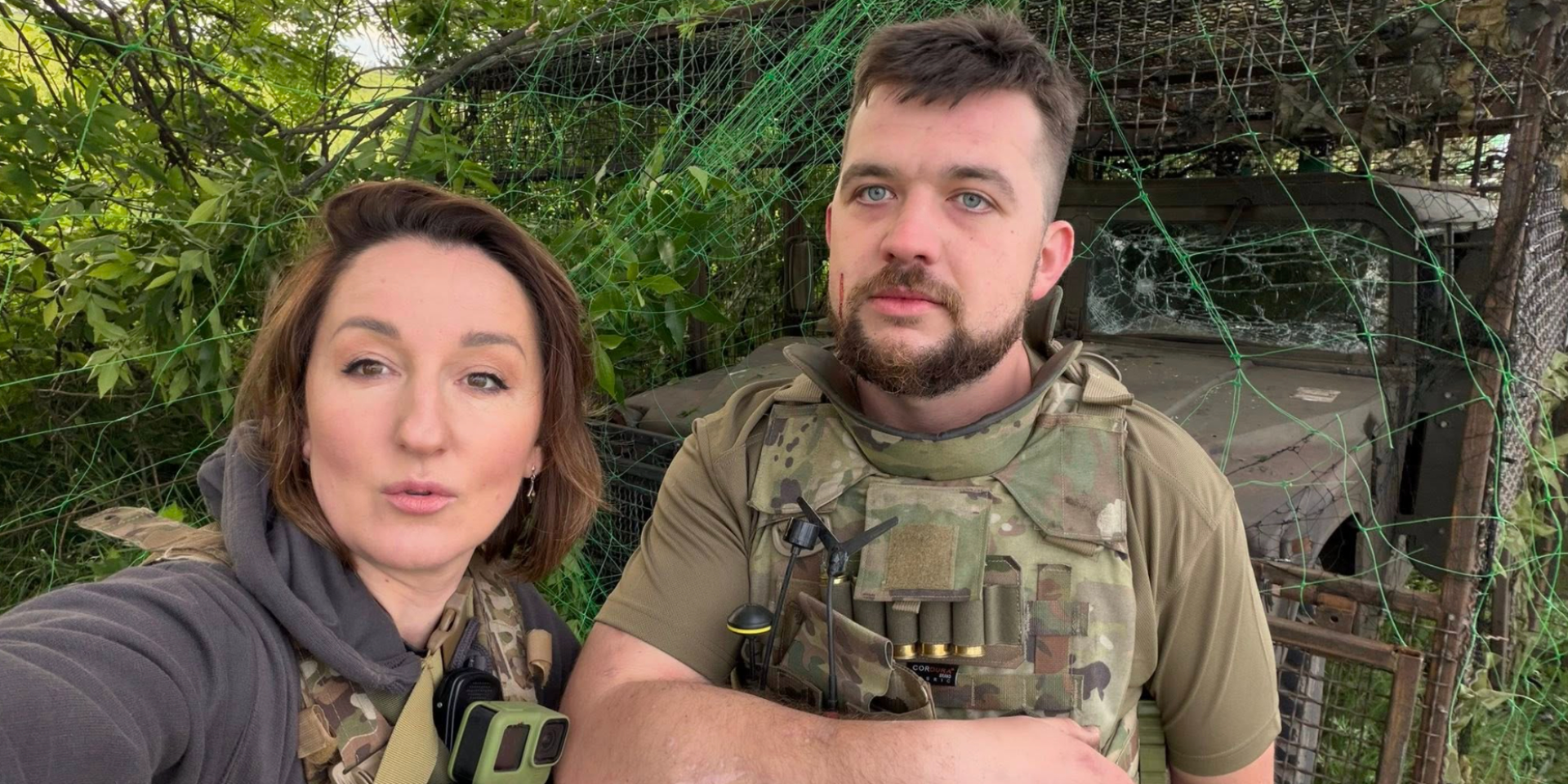 Russian drone strikes vehicle with Ukrainian journalist inside