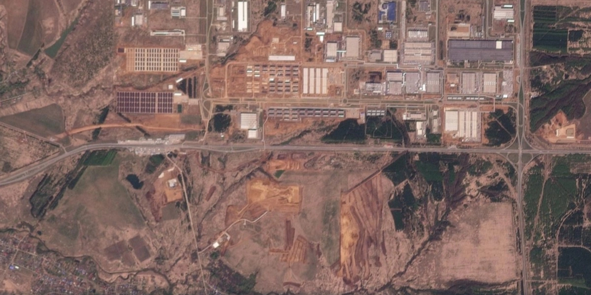 Економічна зона Алабуга станом на травень 2026 року (Фото: Радіо Свобода / Planet Lab)