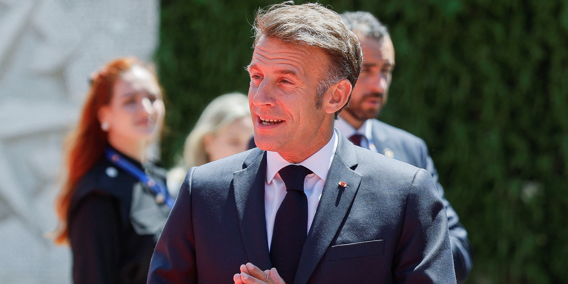 French President Emmanuel Macron arriving at the EU-Western Balkans summit in Tivat, Montenegro, June 5, 2026 (Photo: REUTERS/Stevo Vasiljevic)