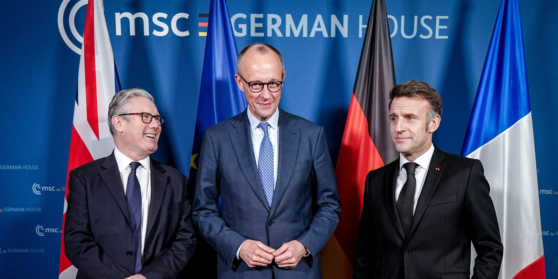 Keir Starmer, Friedrich Merz, and Emmanuel Macron (Photo: Kay Nietfeld/Pool via REUTERS)