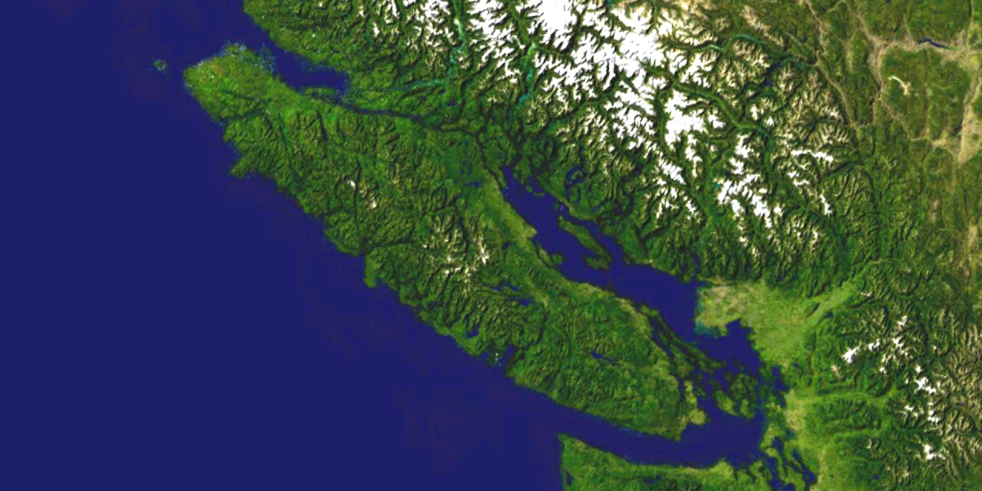 Супутникове фото острову Ванкувер (Фото: NASA)