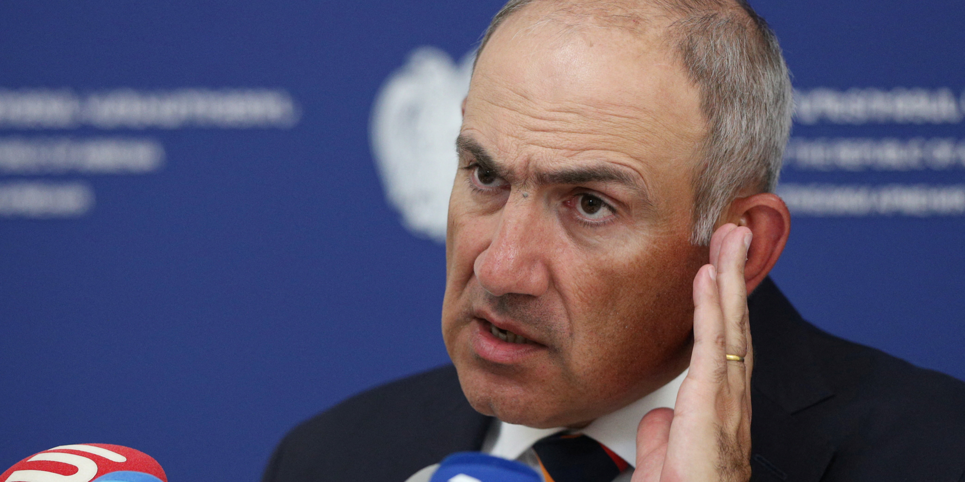 Armenian Prime Minister Nikol Pashinyan speaks to journalists, May 28, 2026 (Photo: Vahram Baghdasaryan/Photolure via REUTERS)