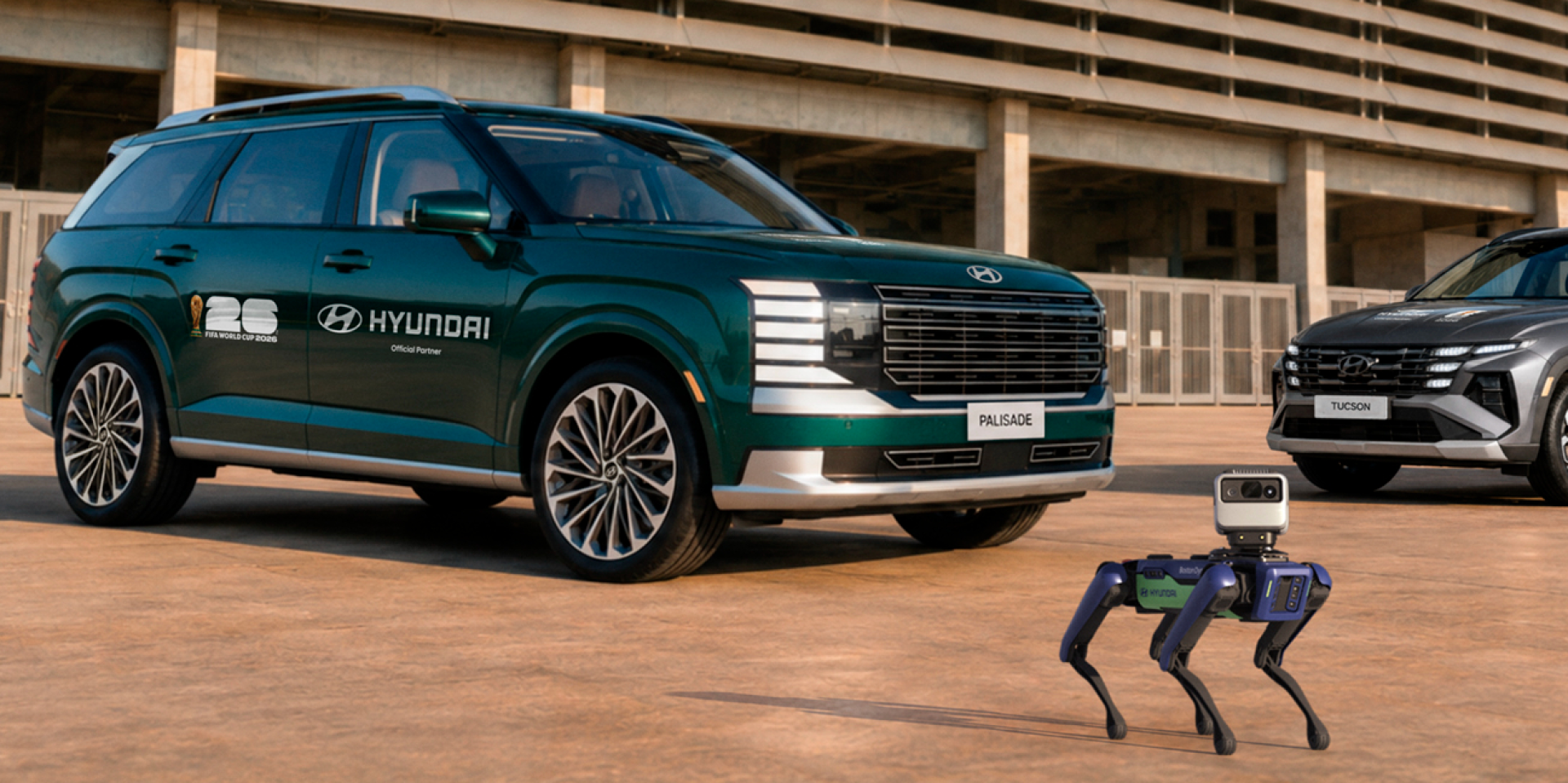 Boston Dynamics відправила робопсів на Чемпіонат світу з футболу 2026 (Фото: Hyundai Worldwide/X)