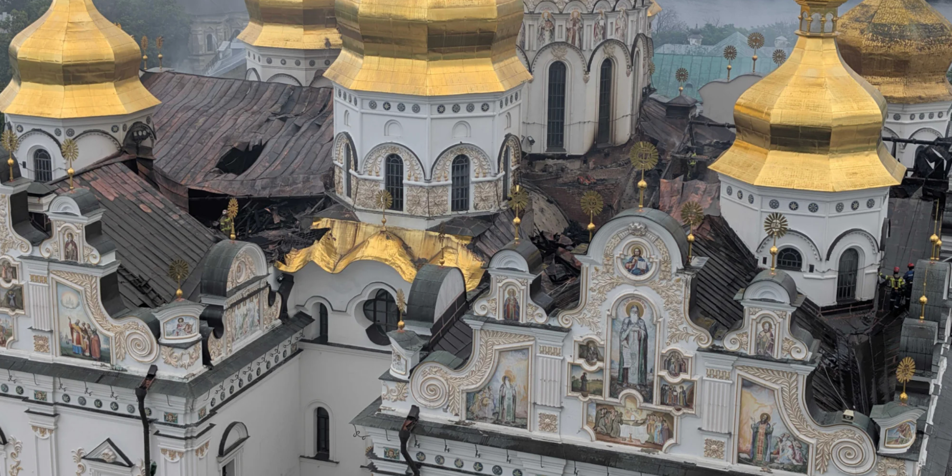 Києво-Печерська лавра постраждала внаслідок атаки РФ 15 червня (Фото: Сергій Окунєв / NV)