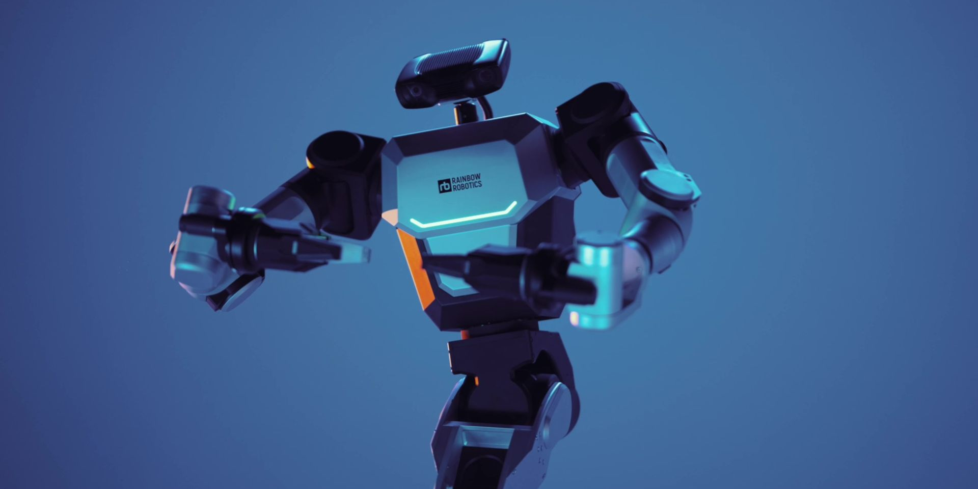 Висота робота становить близько 1,4 метра, вага — 131 кілограм (Фото: Rainbow Robotics)
