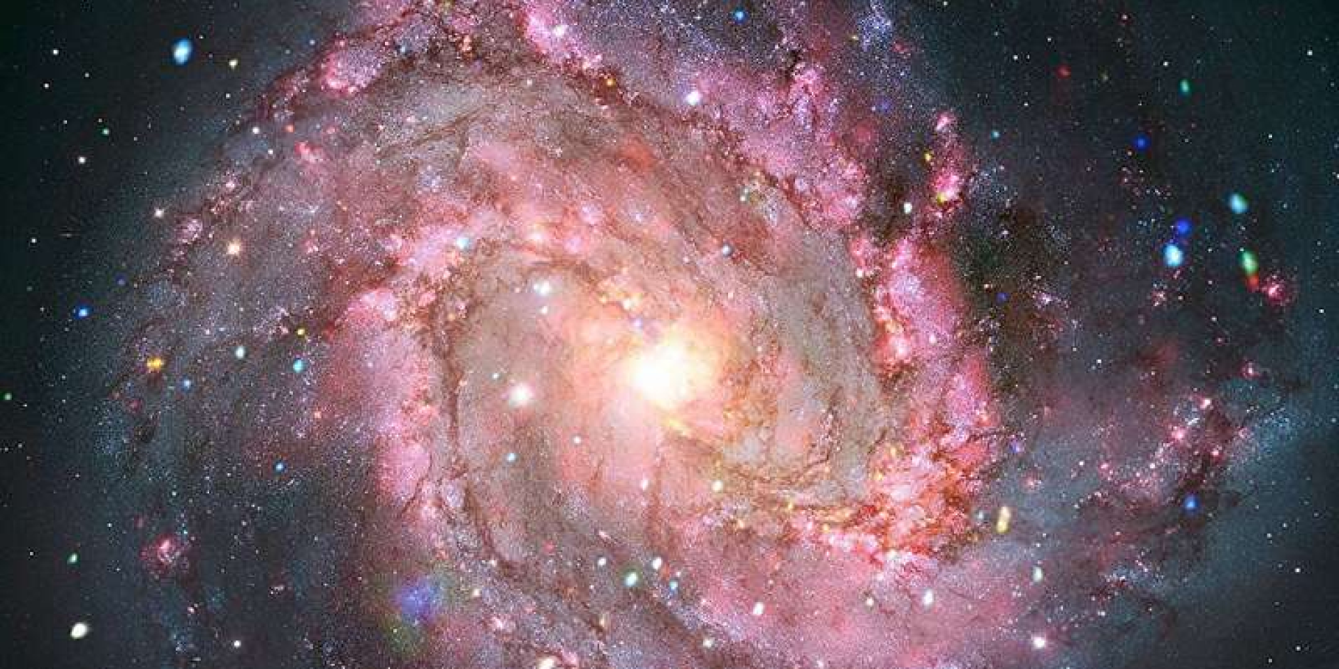 Галактика M83 у рентгенівському та оптичному світлі (Фото: NASA/CXC/SAO/А. Джубетт, Л. Фраттаре та П. Едмондс)
