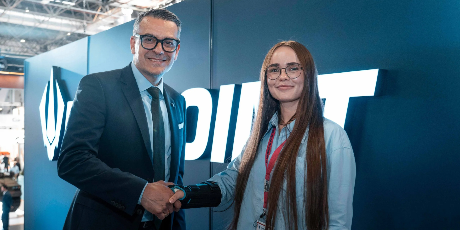 Oliver Dörre and Iryna Terekh (Photo: HENSOLDT)
