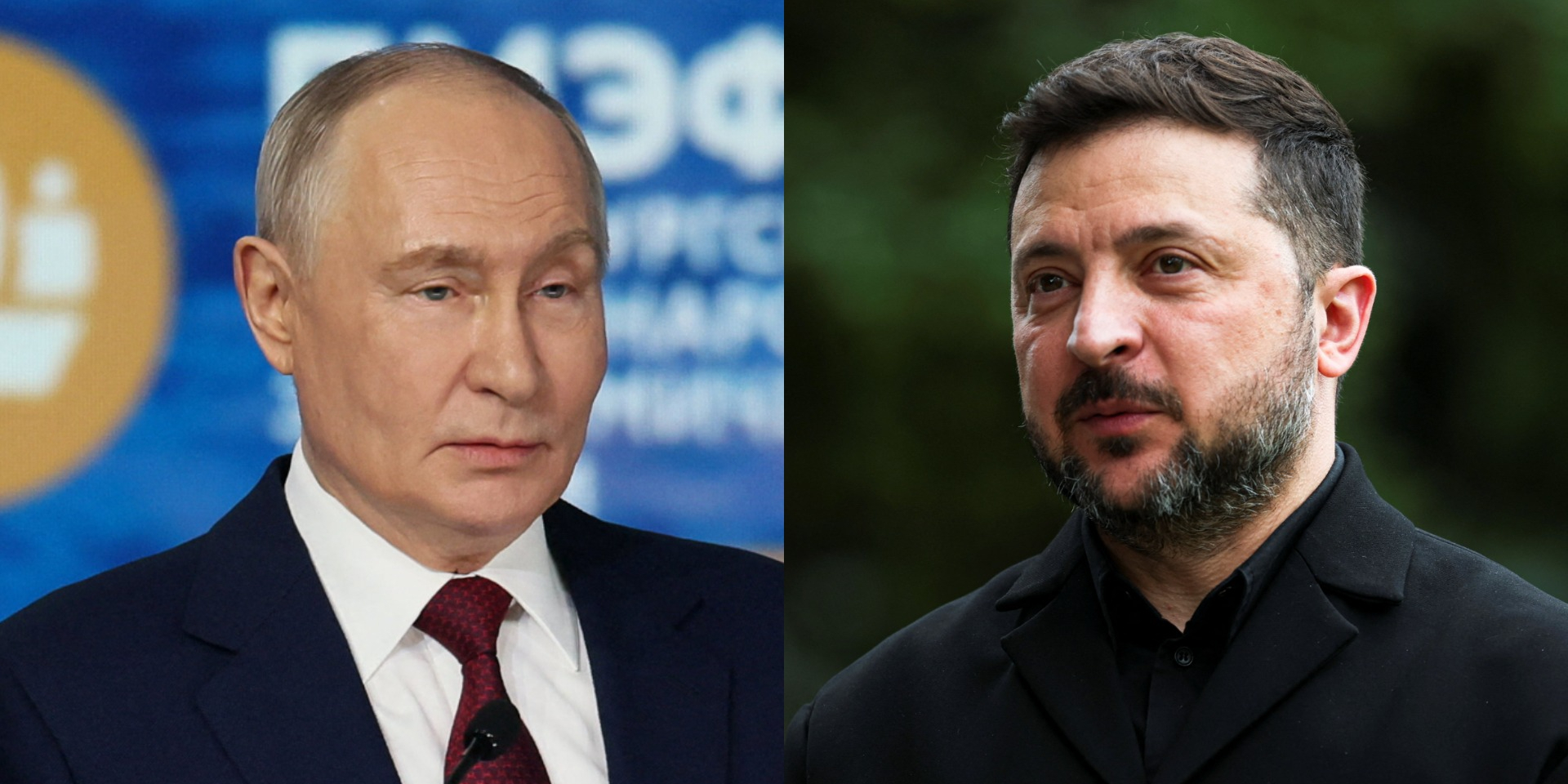 Зеленський має «ідею-фікс» зустрічі з Путіним — Фесенко (Фото: Колаж NV / REUTERS/Anastasia Barashkova / REUTERS/Isabel Infantes)