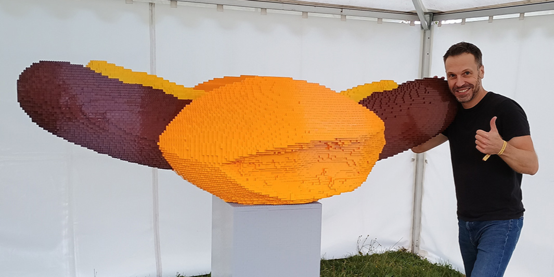IT-специалист из Германии создал сосиску из конструктора LEGO и попал в Книгу рекордов Гиннеса (Фото: Guinness World Records)