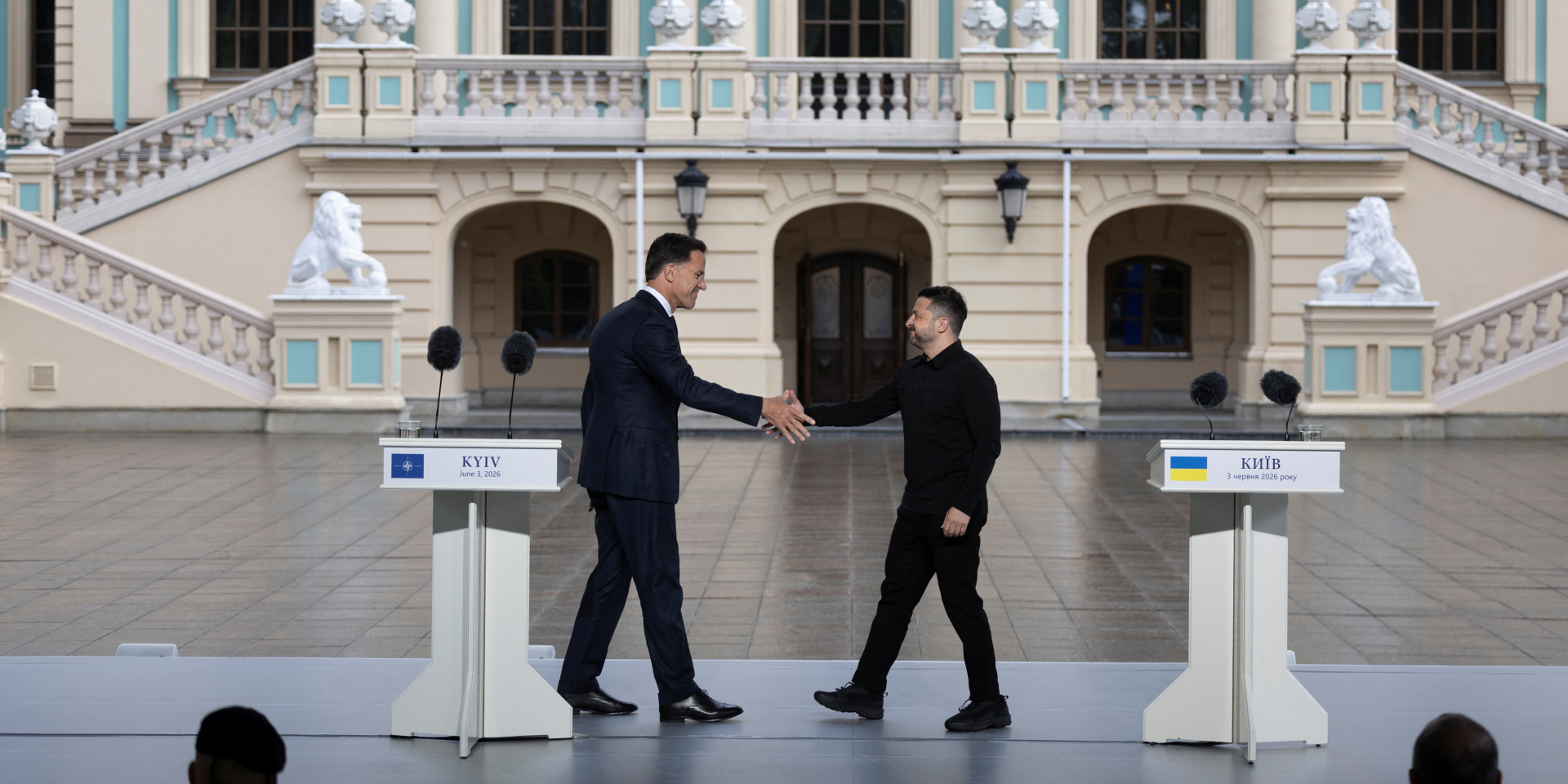 NATO Secretary General Mark Rutte and Ukrainian President Volodymyr Zelenskyy held talks in France on June 17, 2026 (Photo: REUTERS/Thomas Peter)