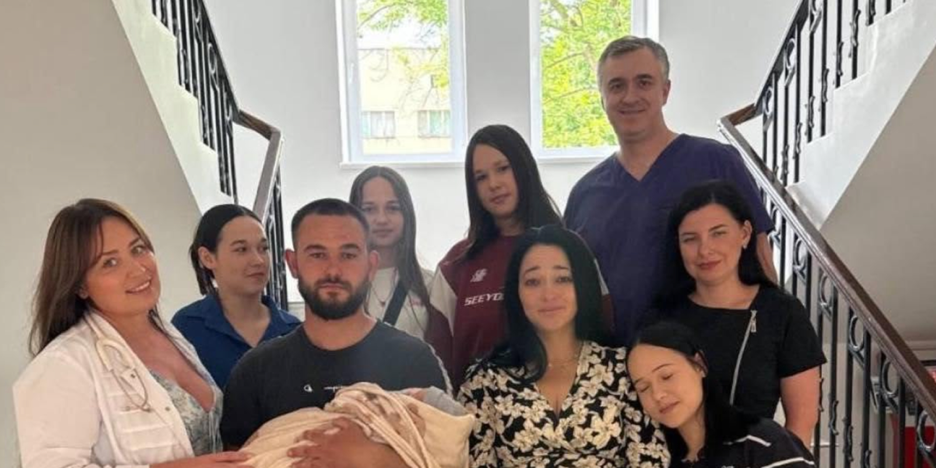 Анна из Одесской области из-за обстрелов переехала во Львов и родила девятого ребенка (Фото: Больница Святой Анны)
