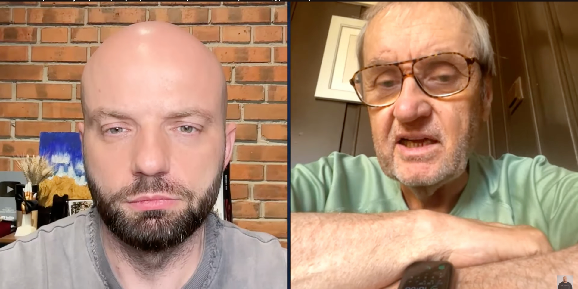 Владимир Бебешко дал интервью Славе Дёмину, в котором рассказал, что перенёс инсульт (Фото: Слава Дёмин/YouTube/скриншот из видео)