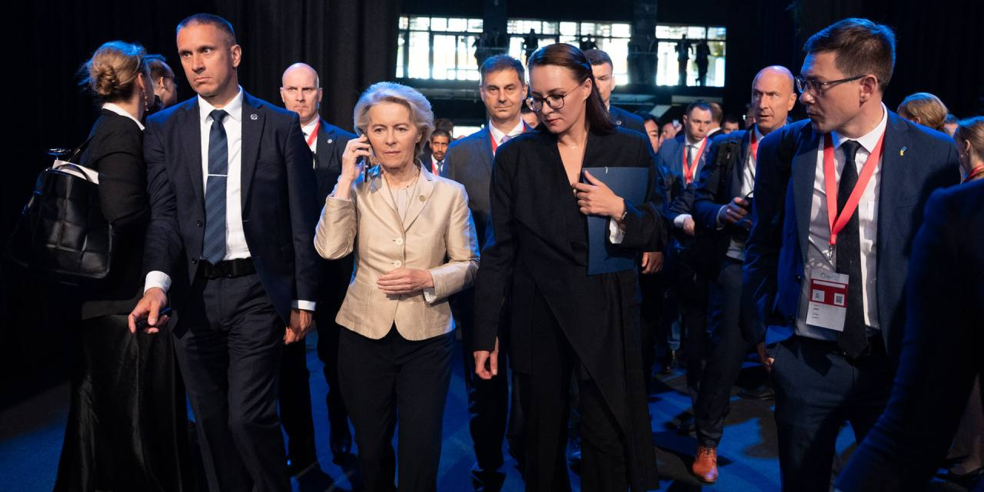 Von der Leyen announced first tranche of 90 billion loan to Ukraine in Gdansk. (Photo: t.me/svyrydenkoy)
