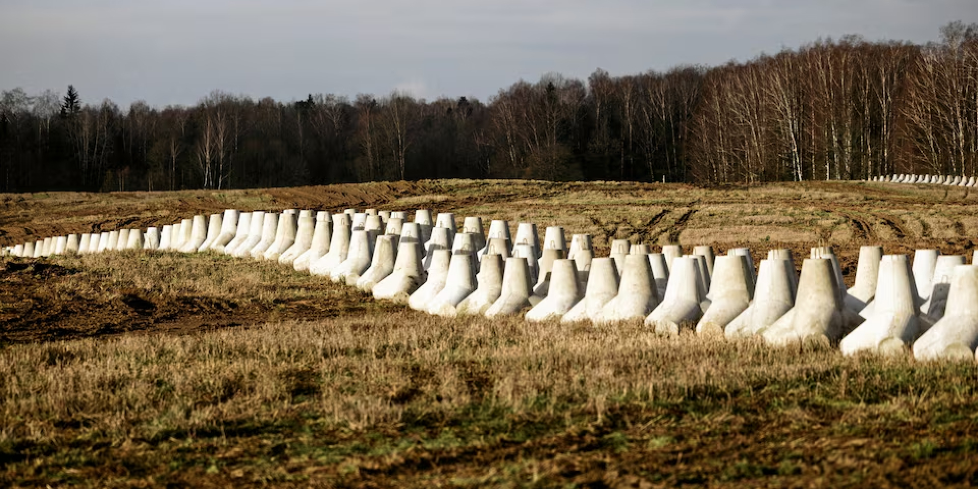Anti-tank barriers on the eastern border of Poland, December 30, 2024 (Photo: Martyna Niecko/Agencja Wyborcza.pl via REUTERS)