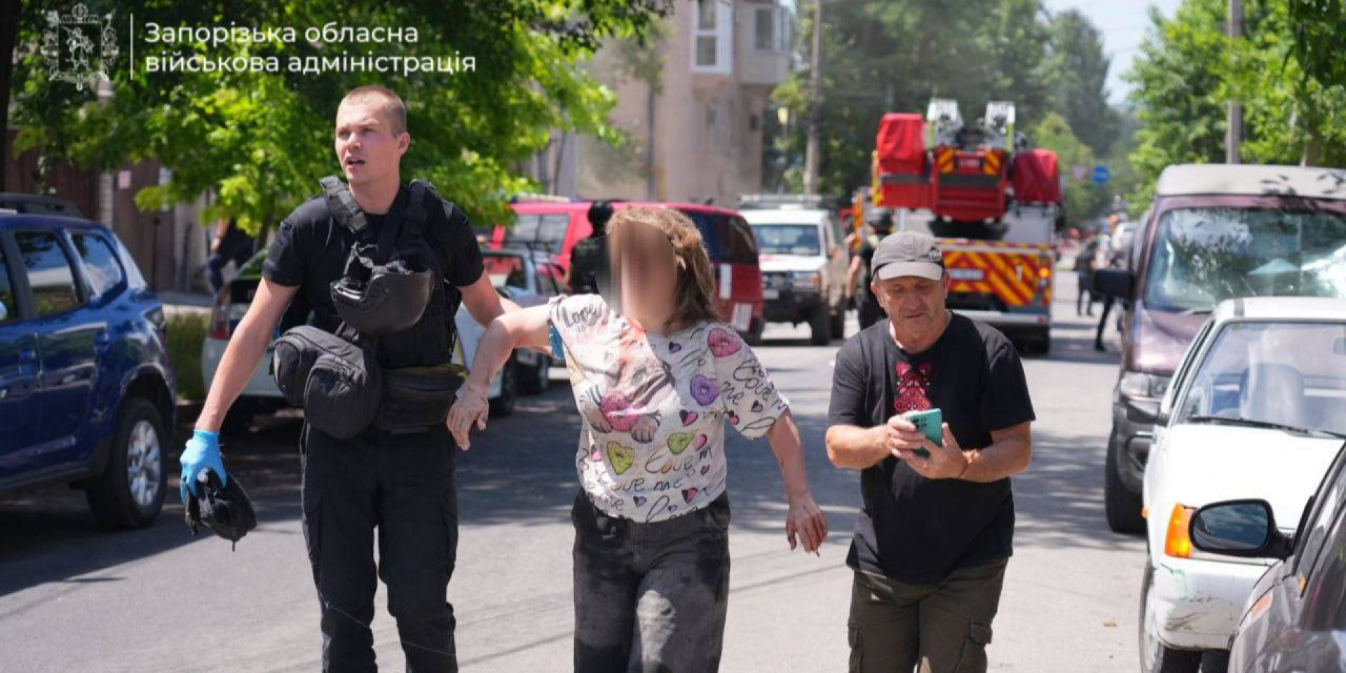 Civilian casualties reported in Zaporizhzhya after the Russian attack on June 26, 2026 (Photo: Zaporizhzhya Oblast Military Administration)