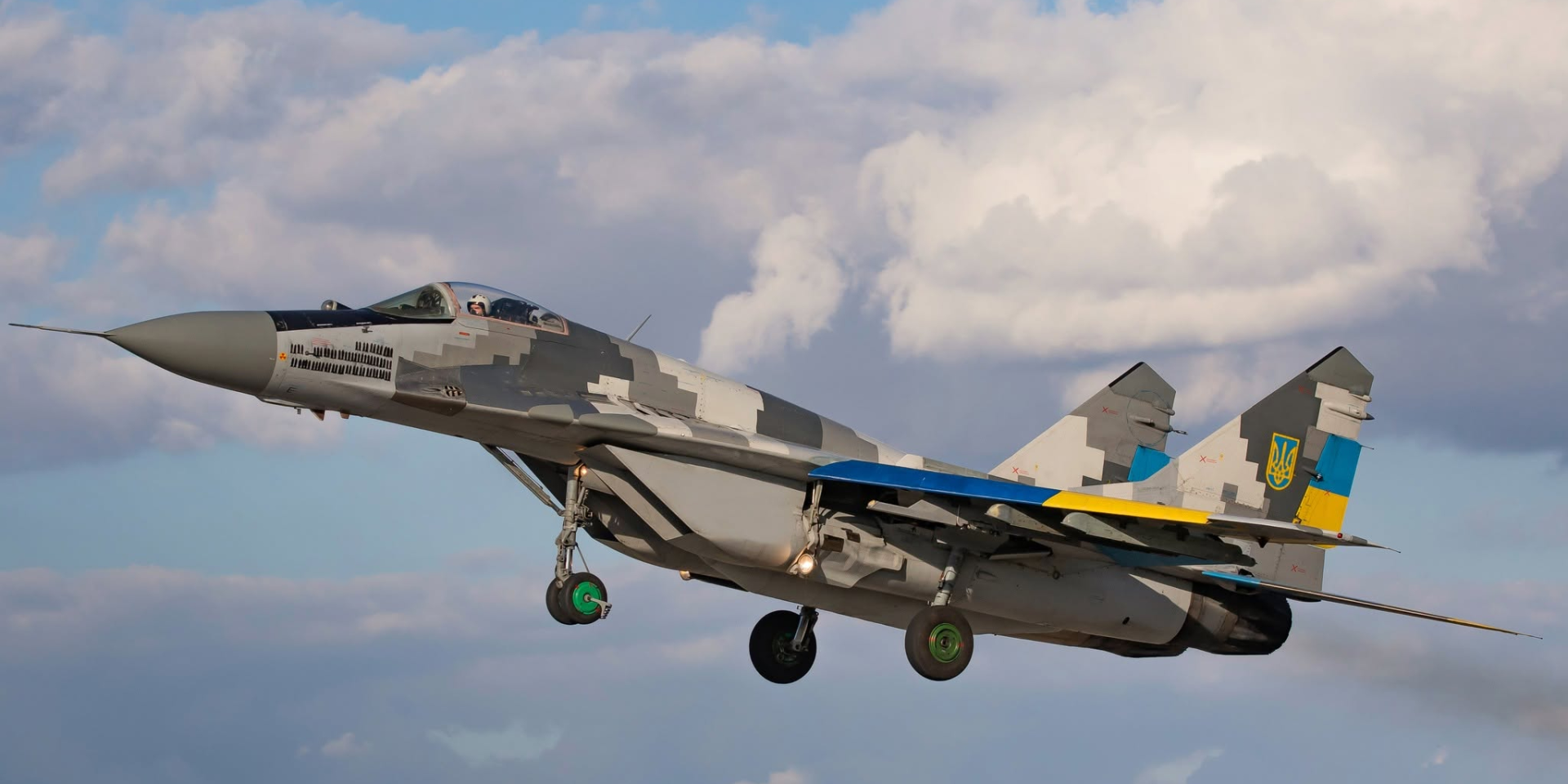 A Ukrainian MiG-29 fighter jet crashed in Poltava Oblast on June 27, 2026. (Photo: Ukrainian Air Force Command / Facebook)