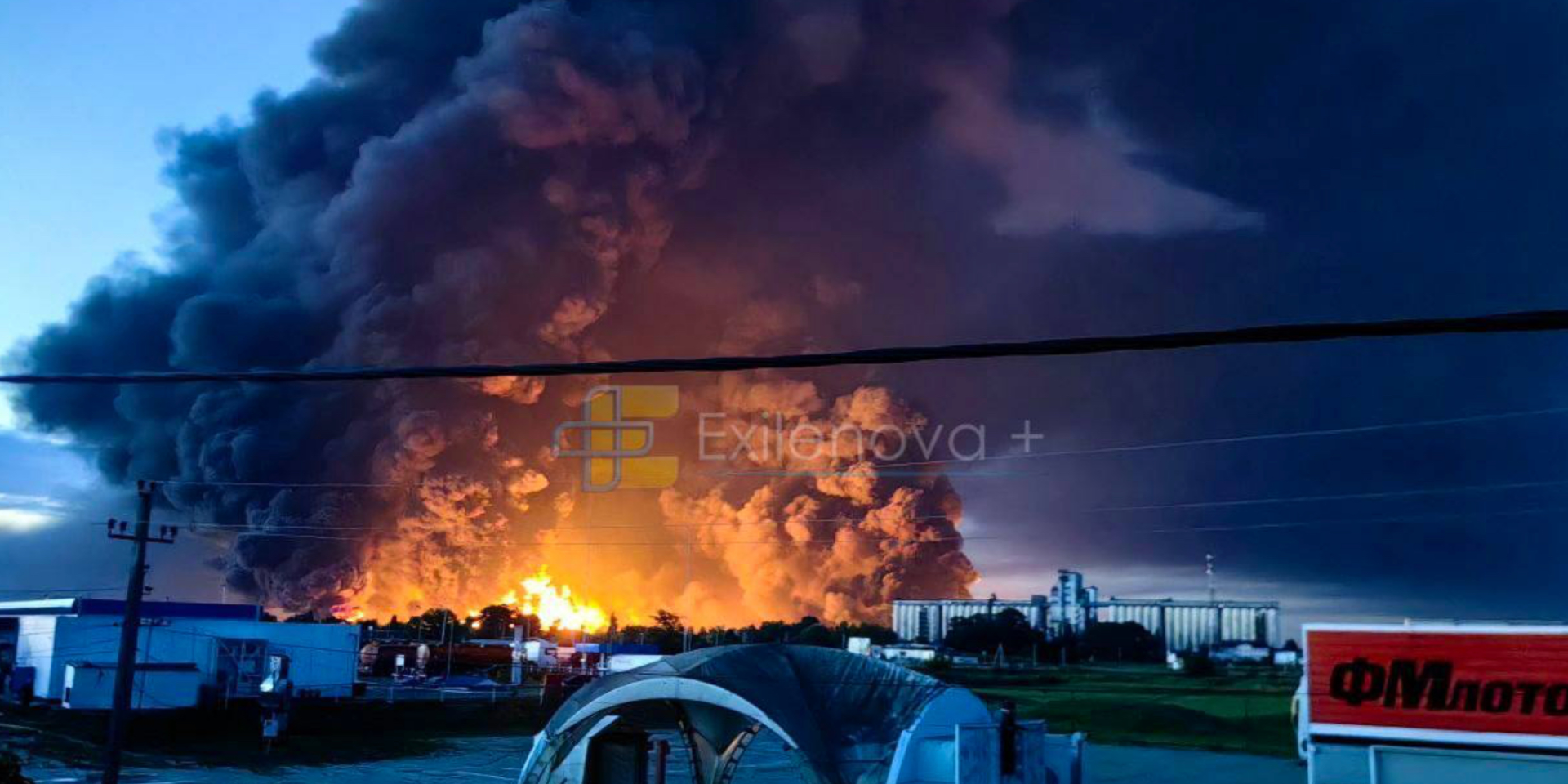 Slavyansky Refinery is one of the largest oil refining enterprises in southern Russia (Photo: @exilenova_plus)