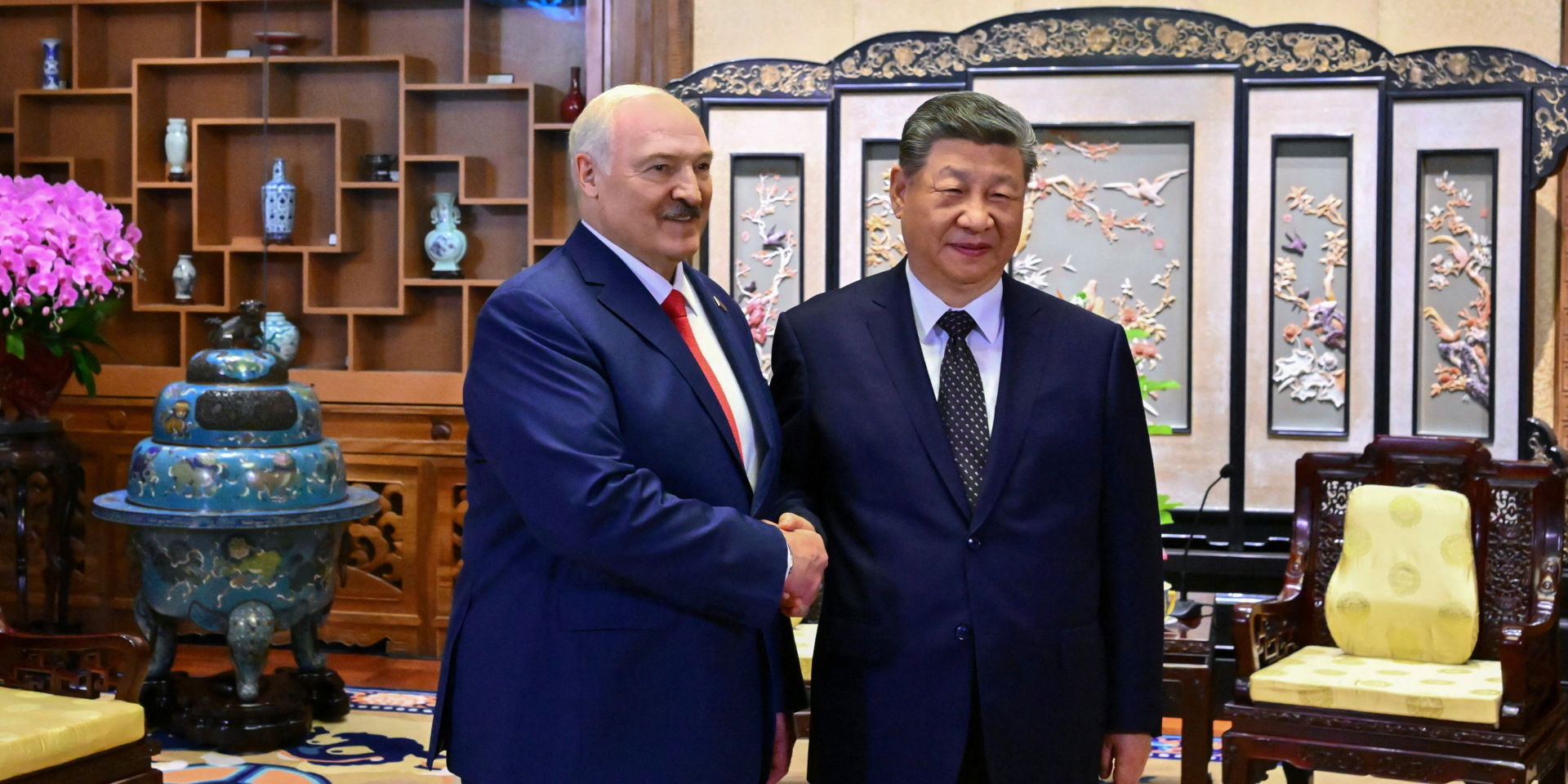 Alexander Lukashenko met with Xi Jinping in China (Photo: Handout via REUTERS)