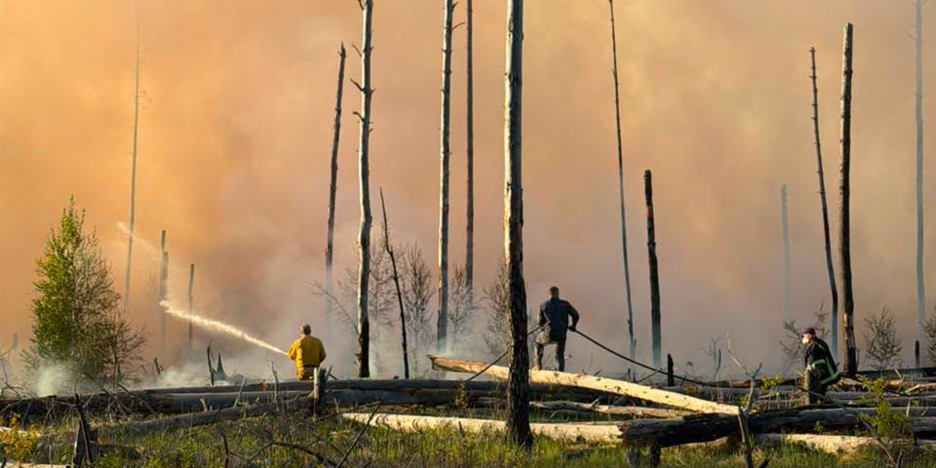 Firefighting in the Chornobyl Exclusion Zone (Photo: Державне агентство України з управління зоною відчуження / Facebook)