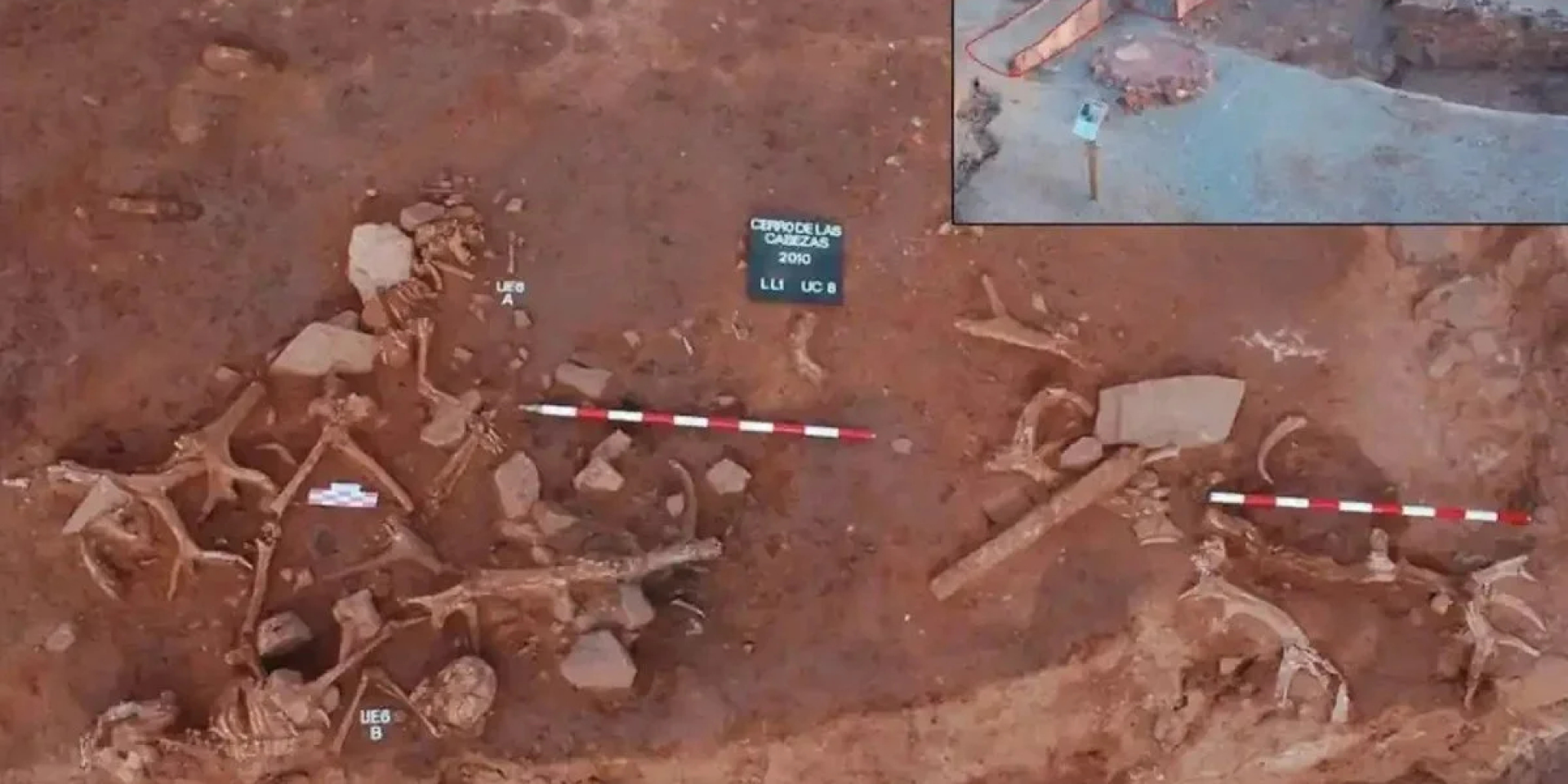 Людські останки знайшли разом із оленячими рогами (Фото: Herrerín et al. 2026)