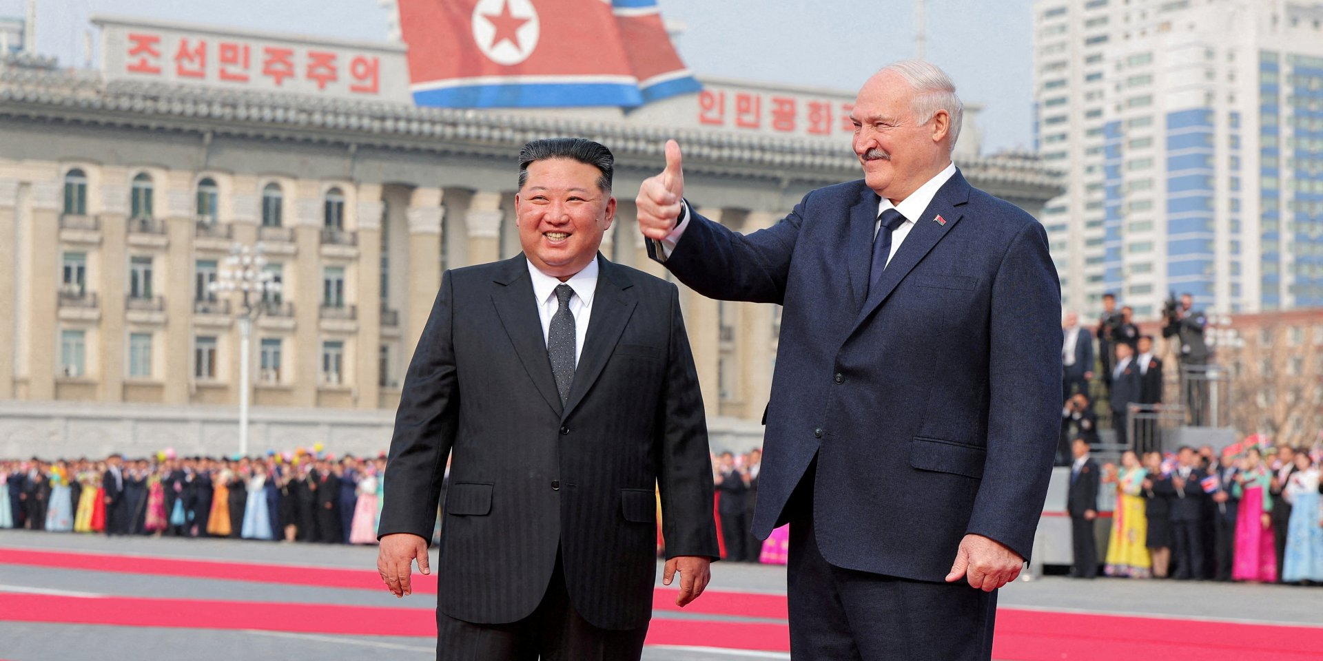 Kim Jong Un and Alexander Lukashenko (Photo: REUTERS)