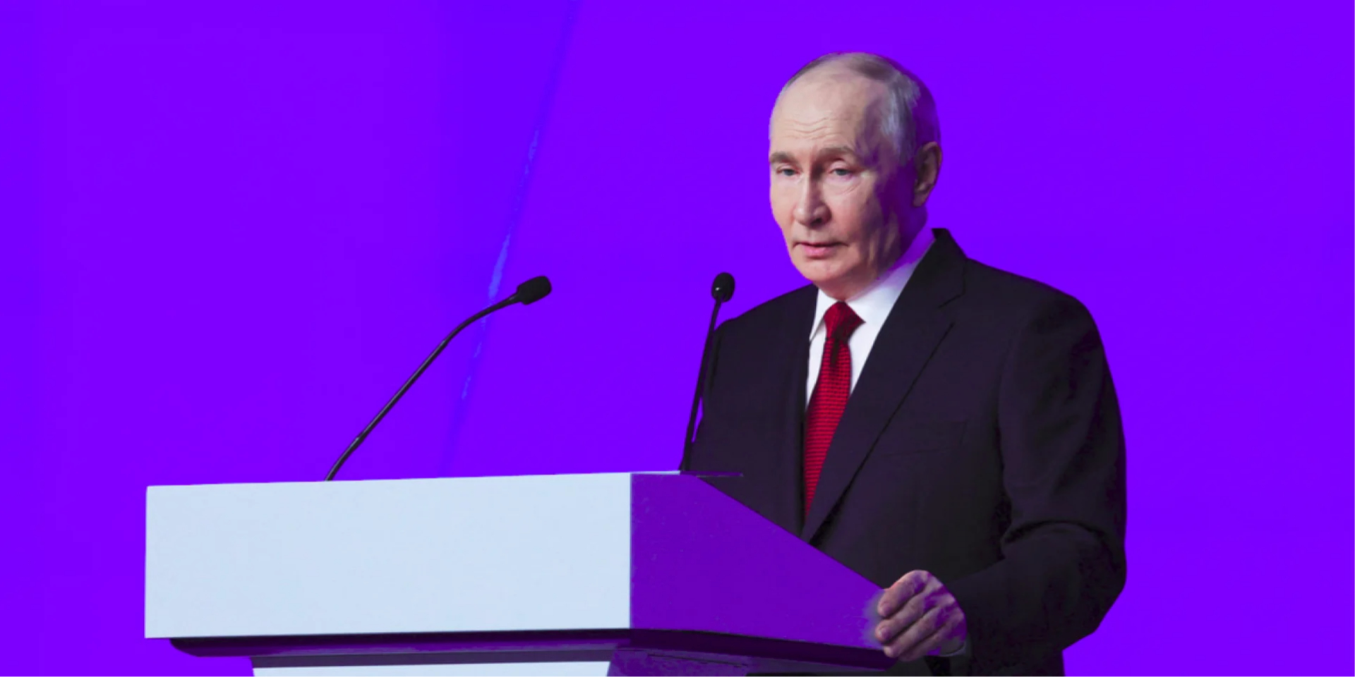 Российский диктатор Владимир Путин выступает на съезде Единой России в Москве, 28 июня 2026 года (Фото: Sputnik/Yekaterina Shtukina/Pool via REUTERS)