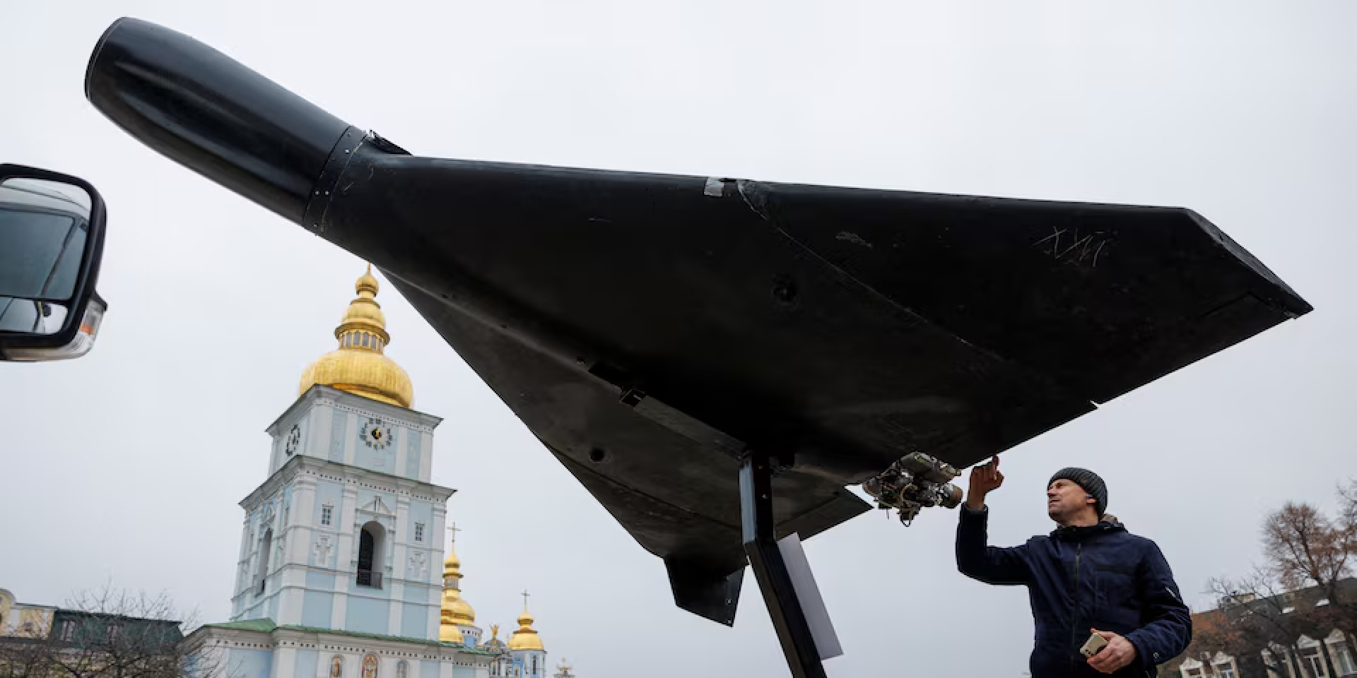 Russian Shahed drone on display in Kyiv (Photo: REUTERS/Valentyn Ogirenko)