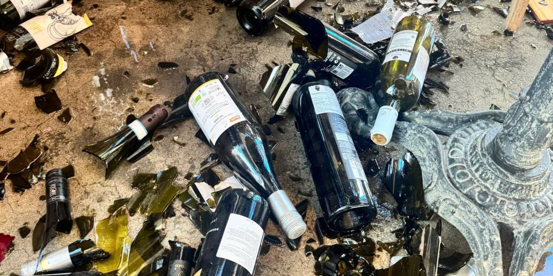 Последствия попадания в ресторан Giannivino (Фото: Instagram @giannivino_italia_kyiv)