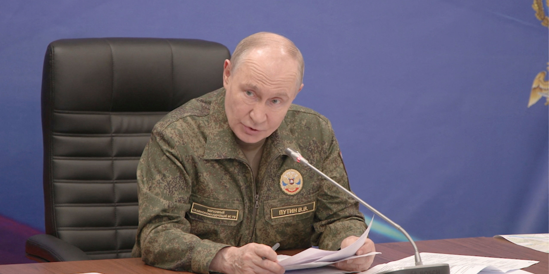 Російський диктатор Володимир Путін анонсував нові масовані удари по&nbsp;Україні (Фото: Kremlin.ru/Handout via REUTERS)