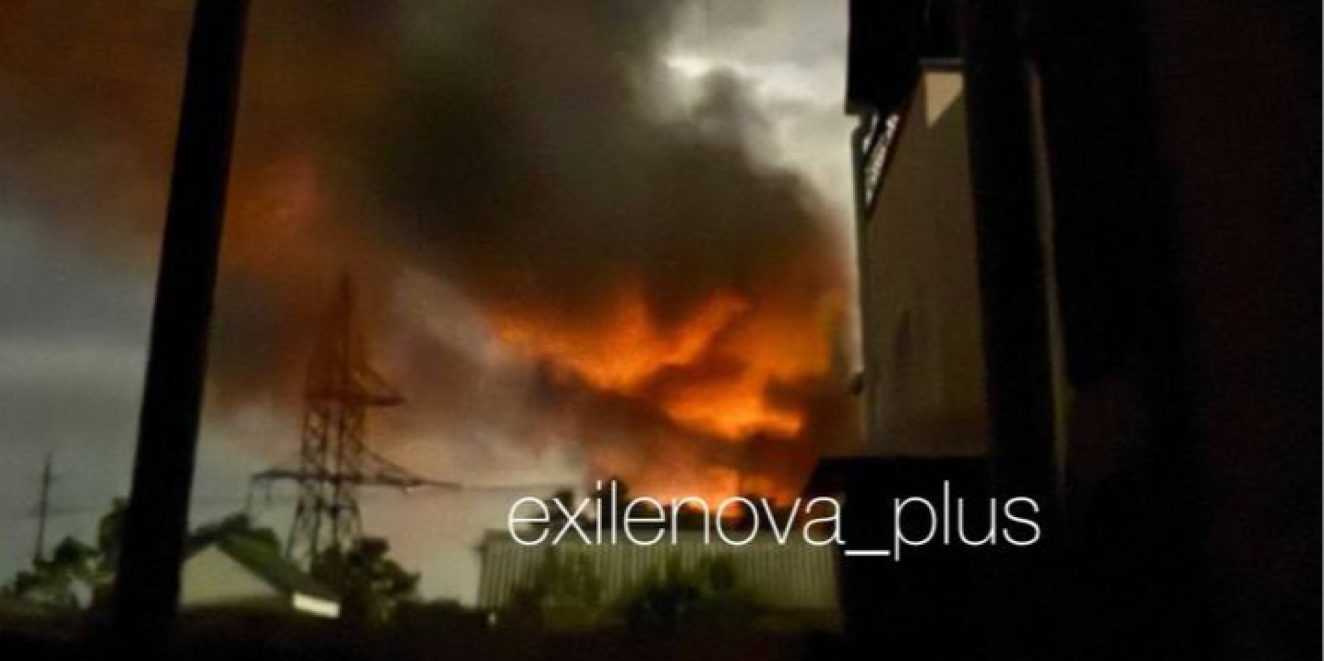 Drones attacked two substations in Crimea (Photo: Exilenova+ Telegram channel)