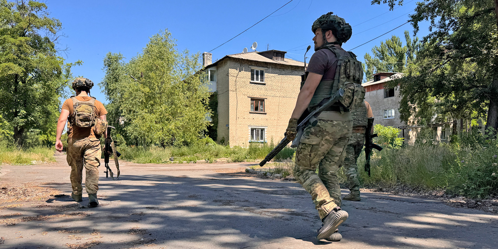 Українські військові в Білозерську на Покровському напрямку. (Фото: Alex Nikitenko/Global Images Ukraine via Getty Images)