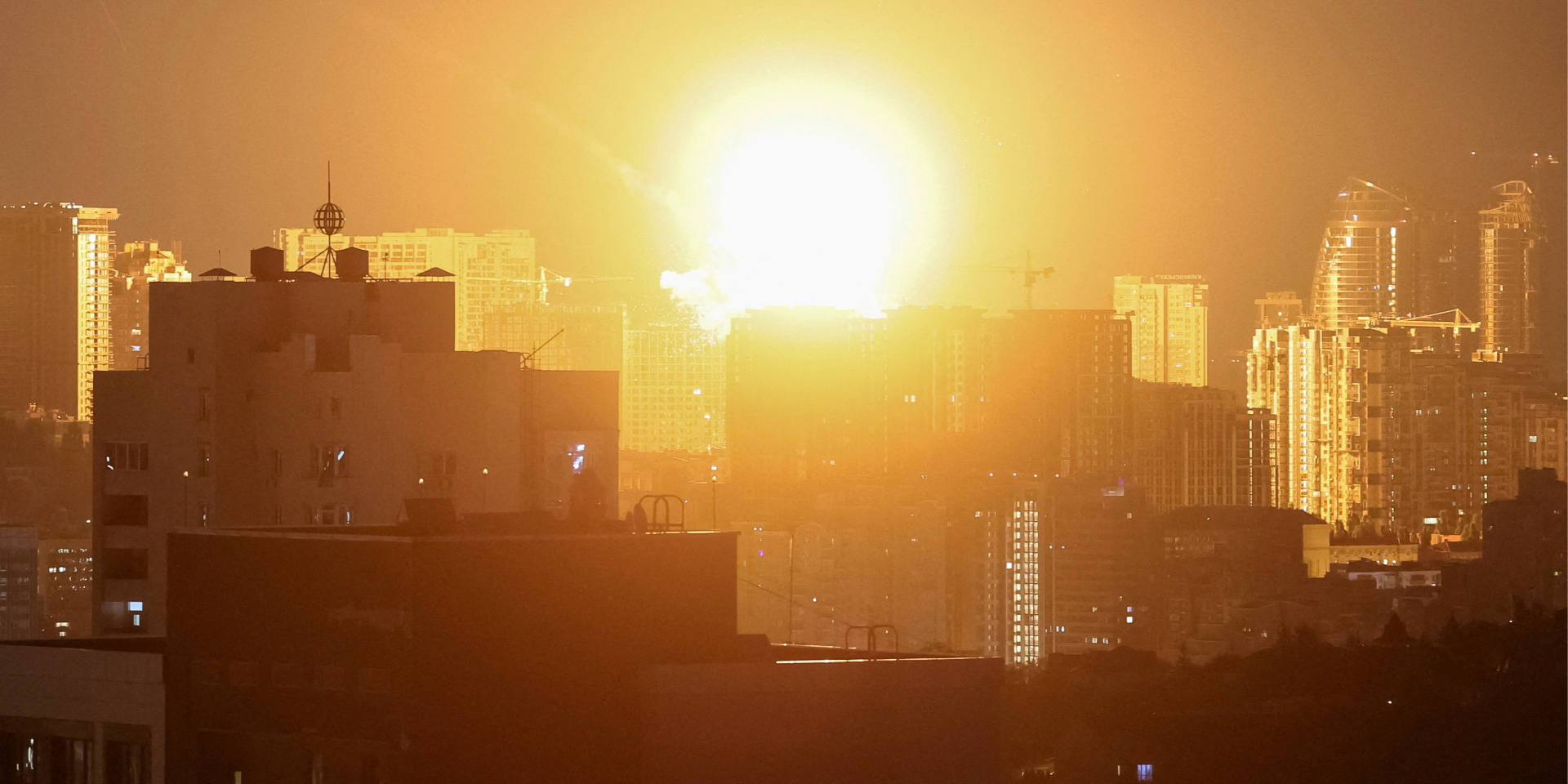 Explosion in Kyiv during massive Russian attack on July 6, 2026 (Photo: REUTERS/Gleb Garanich)