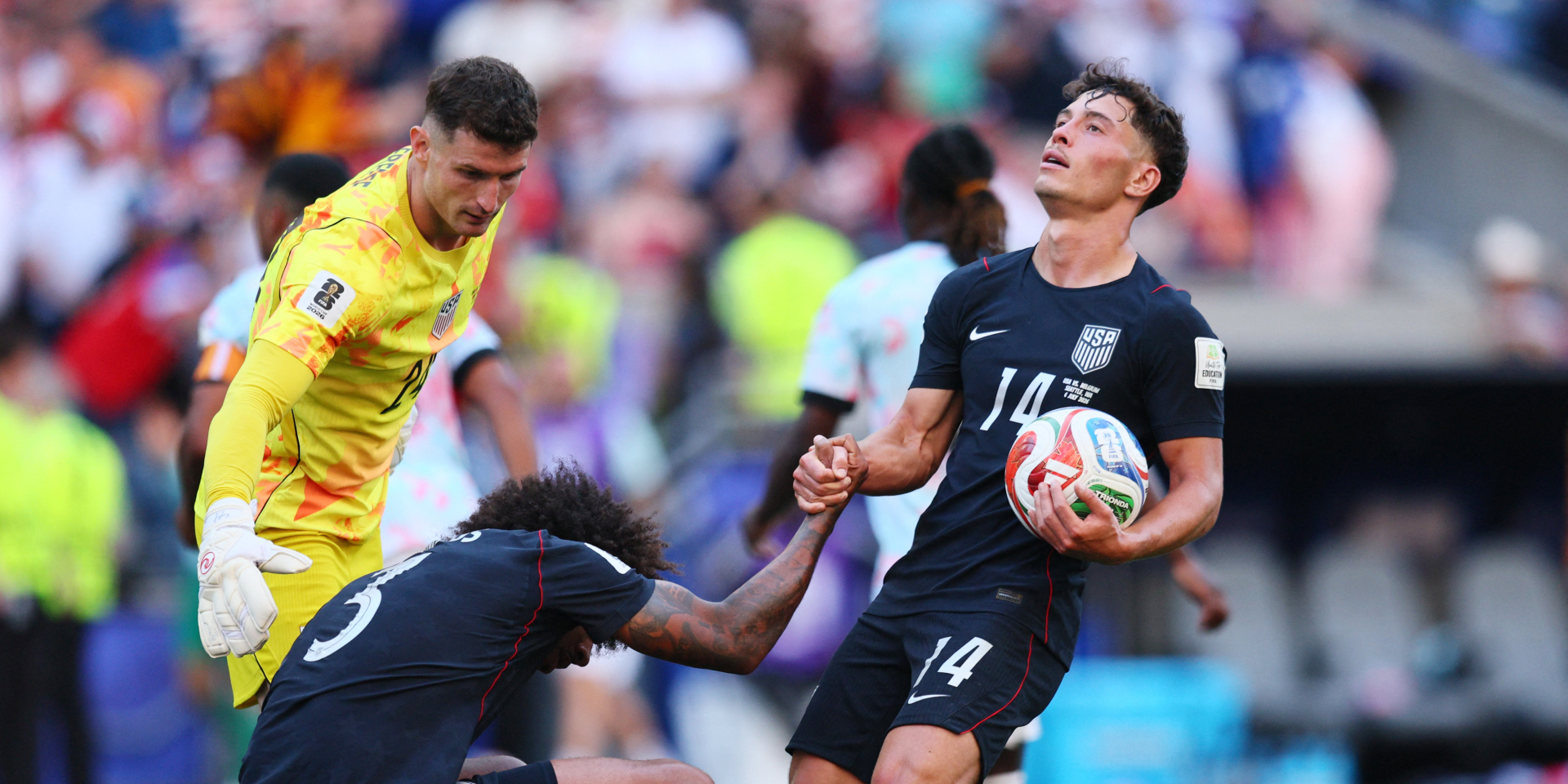 The USA Men's National Team left the tournament (Photo: IMAGN IMAGES via Reuters/Blake Dahlin)