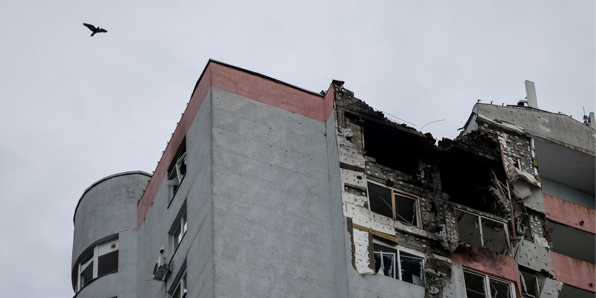 Жилой дом в Киеве, пострадавший в результате российской атаки БПЛА 8 июля (Фото: REUTERS/Stringer)