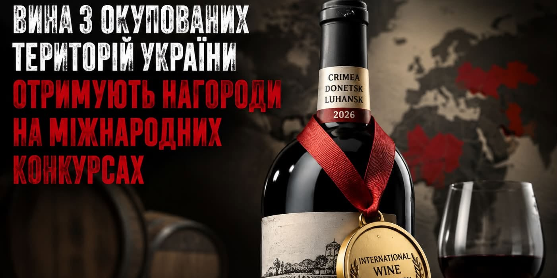 Вина из Крыма представляют РФ на международных конкурсах (Фото: Скриншот из Фейсбука «Укрвинпрома»)